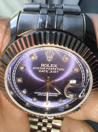 Rolex Datejust Azul Diamantes