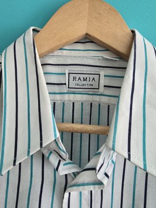 Camisa  de hombre de rayas RAMIA .Talla 41