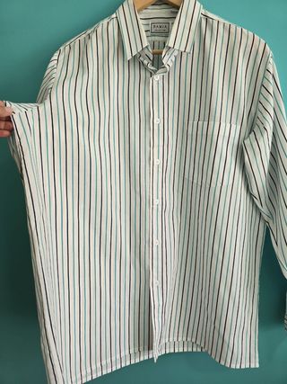 Camisa  de hombre de rayas RAMIA .Talla 41