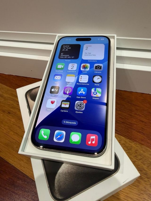 iPhone 15 Pro Gris (estado impecable) + funda