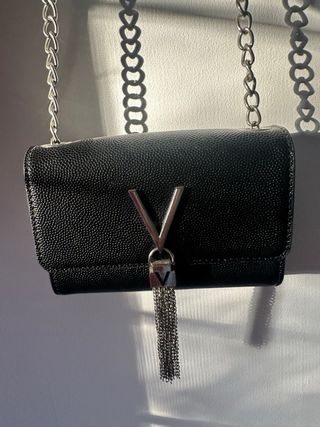 Bolso Valentino Negro y Plateado
