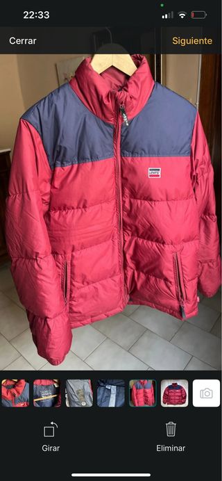 Chaqueta Levi's Plumas Roja y Azul Talla S