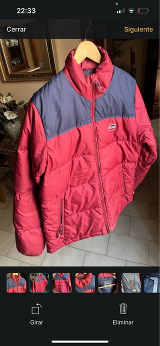Chaqueta Levi's Plumas Roja y Azul Talla S