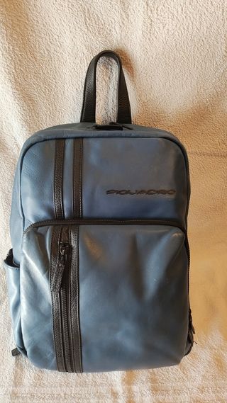 Zaino Piquadro Pelle Blu