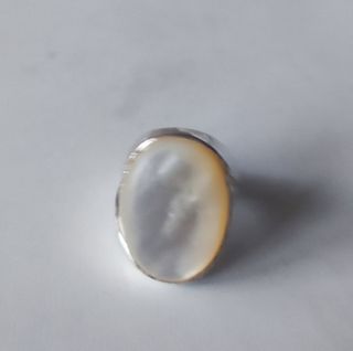 Anillos Plata Nácar y  Granate