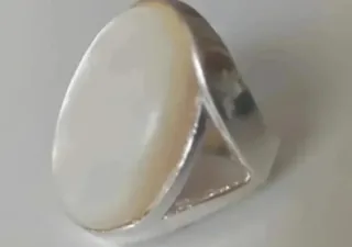 Anillos Plata Nácar y Granate