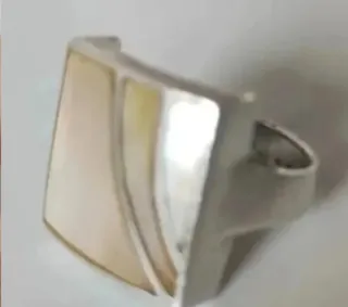 Anillos Plata Nácar y Granate