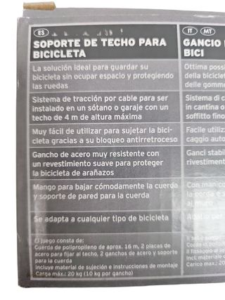 Soporte Techo Bicicleta Powerfix Profi