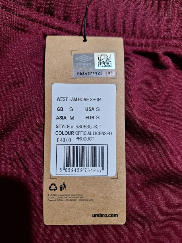 2023-24 West Ham Home Shorts