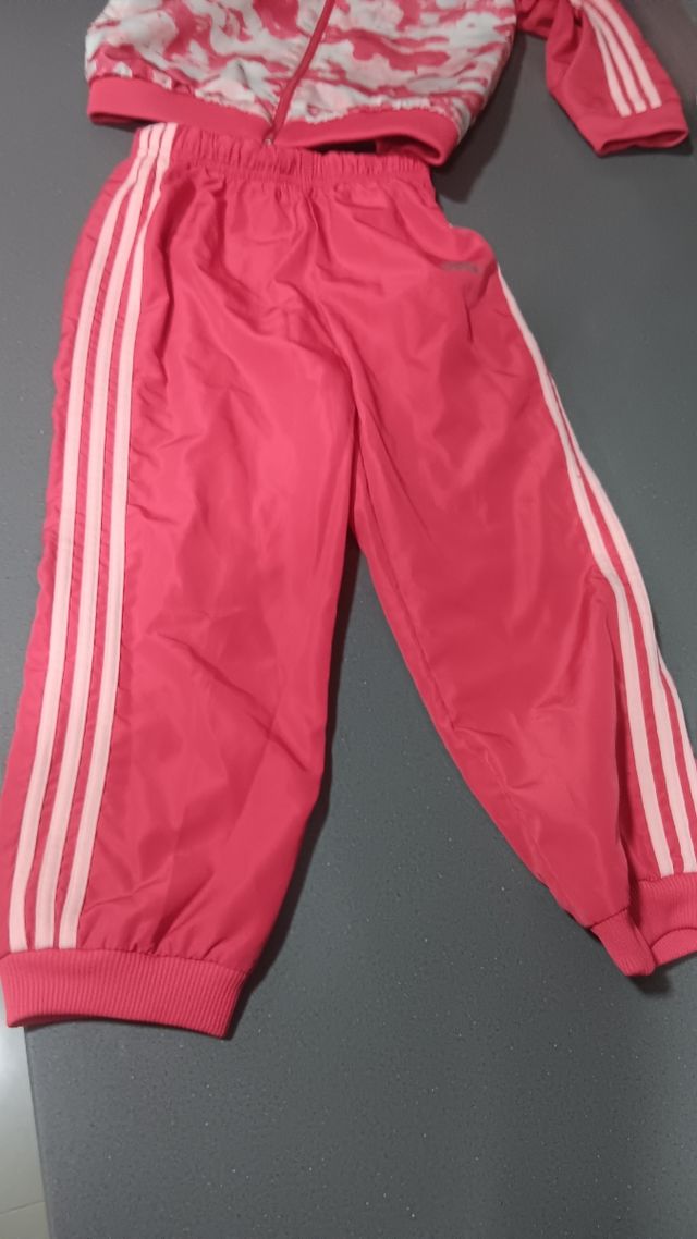 Chándal Adidas Niña Rosa y Blanco talla 3