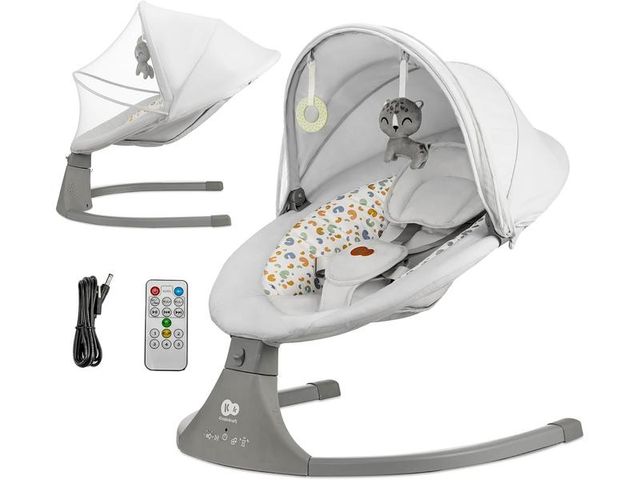 Columpio eléctrico para bebés Kinderkraft LUMI 2 B