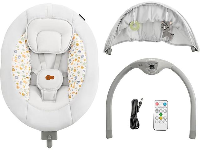 Columpio eléctrico para bebés Kinderkraft LUMI 2 B