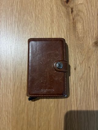Cartera Secrid Marrón de cuero