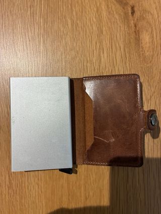 Cartera Secrid Marrón de cuero