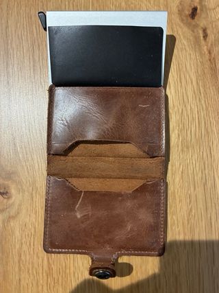 Cartera Secrid Marrón de cuero