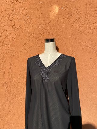 Camicia OVS Ricamata Boho Chic Taglia 48