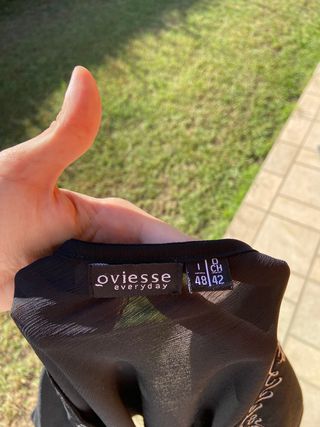 Camicia OVS Ricamata Boho Chic Taglia 48