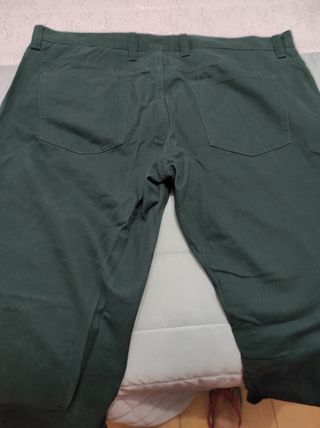Pantalón chino verde T.50 100% algodón