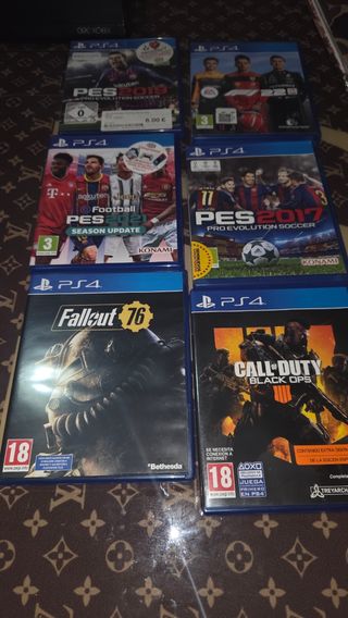 PS4 Juegos: PES 2019, 2021, 2017, Fallout 76, CoD