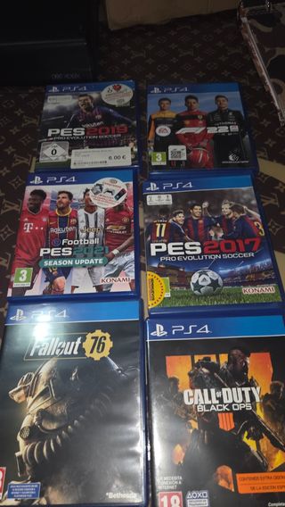 PS4 Juegos: PES 2019, 2021, 2017, Fallout 76, CoD