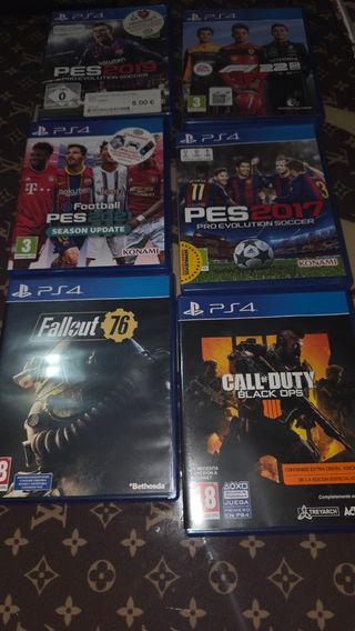PS4 Juegos: PES 2019, 2021, 2017, Fallout 76, CoD