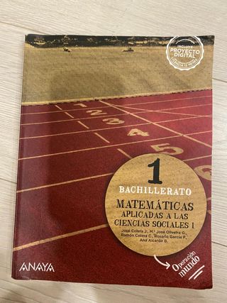 Libro Matemáticas aplicadas a las ciencias sociale