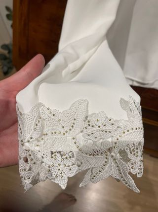 Camisa Zara Blanca con Pedrería