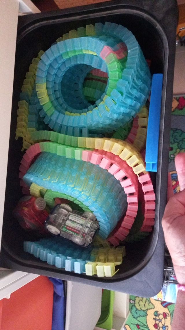 Pista Coches Flexible Colores