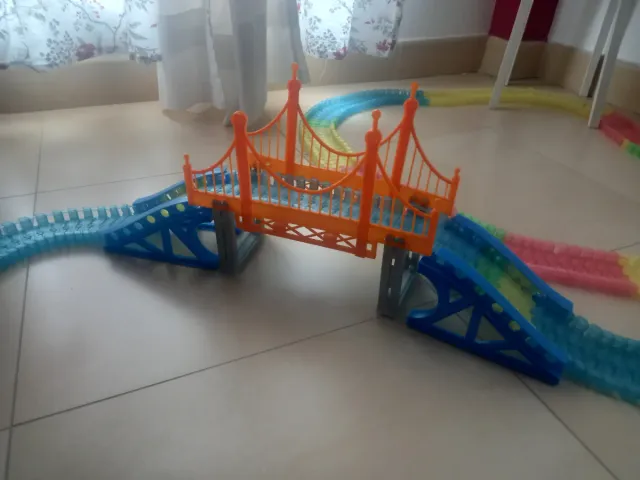 Pista Coches Flexible Colores