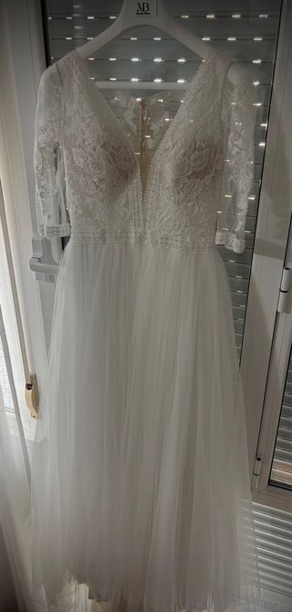 Vestido de Novia Rosa Clará Blanco
