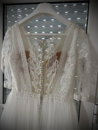 Vestido de Novia Rosa Clará Blanco
