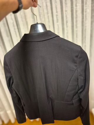 Americana entallada Mango Negra Talla 44