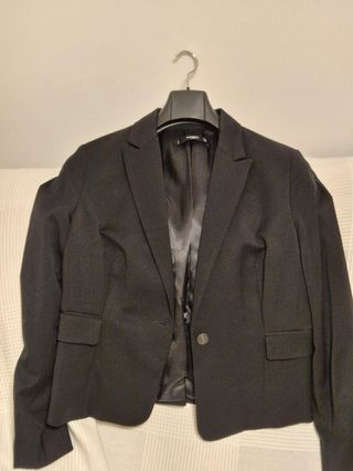 Americana entallada Mango Negra Talla 44