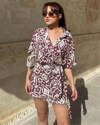Conjunto Blusa y Falda Estampado