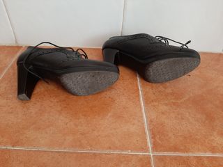 Zapatos Pitillos de piel negros