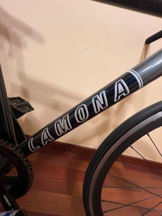 Bicicleta Fixie LAMONA Stellar Gris-Negra