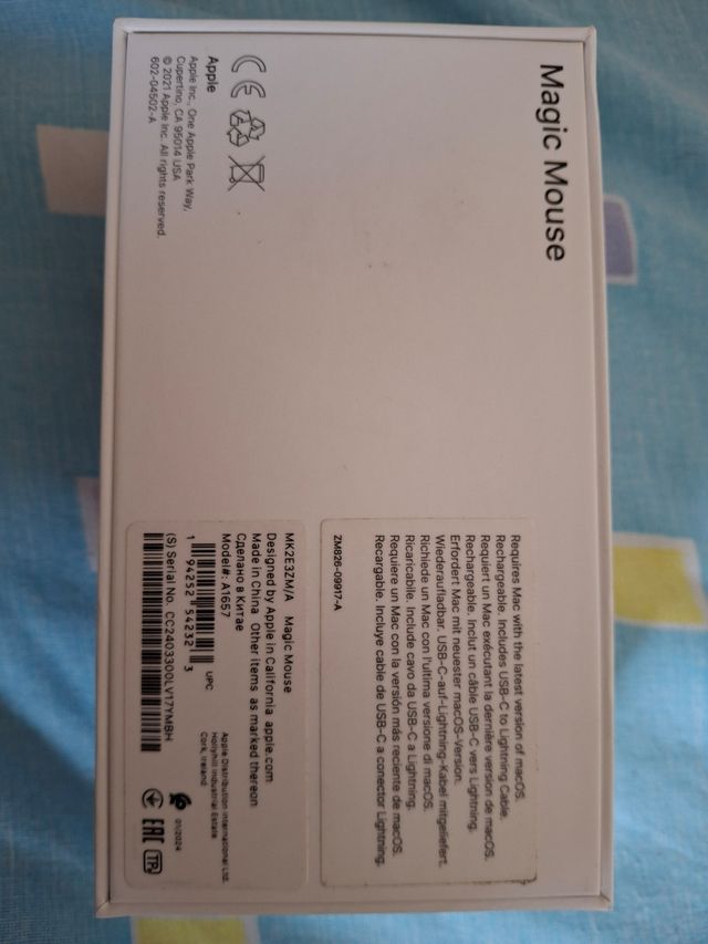 Apple Magic Mouse Plata