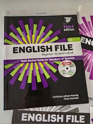 Pack Libros Inglés English File Beginner