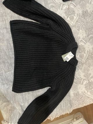 Jersey H&M Lana Negro Talla Única Sin Estrenar