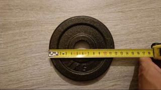 4 discos de mancuerna 1kg