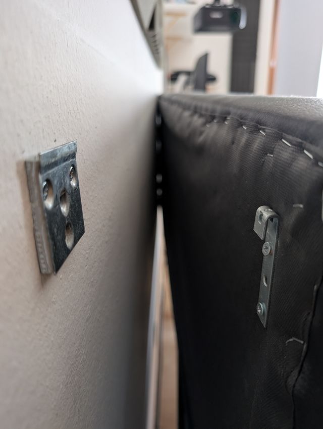 Testiera letto nera capitonnè