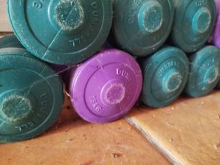 Mancuernas Rojas 1kg, 2,3 .. (Set)