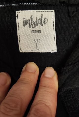 Sudadera Inside Negra Talla L