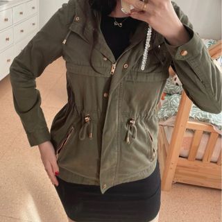 Chaqueta verde entretiempo