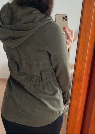 Chaqueta verde entretiempo