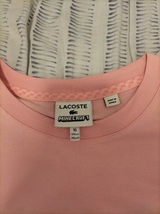 Camiseta Lacoste Minecraft Talla XS