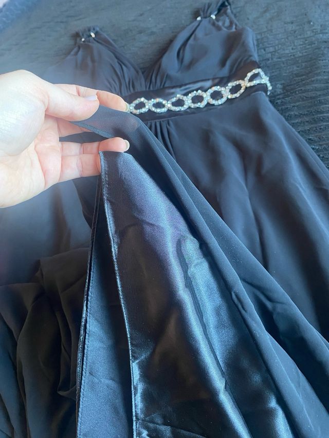 Vestido largo negro invitada boda