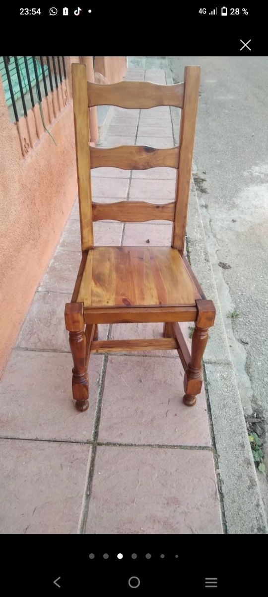 Mesa de madera rústica 4 metros