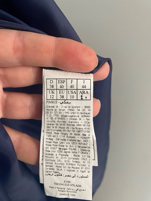 Vestido corto fiesta/boda azul