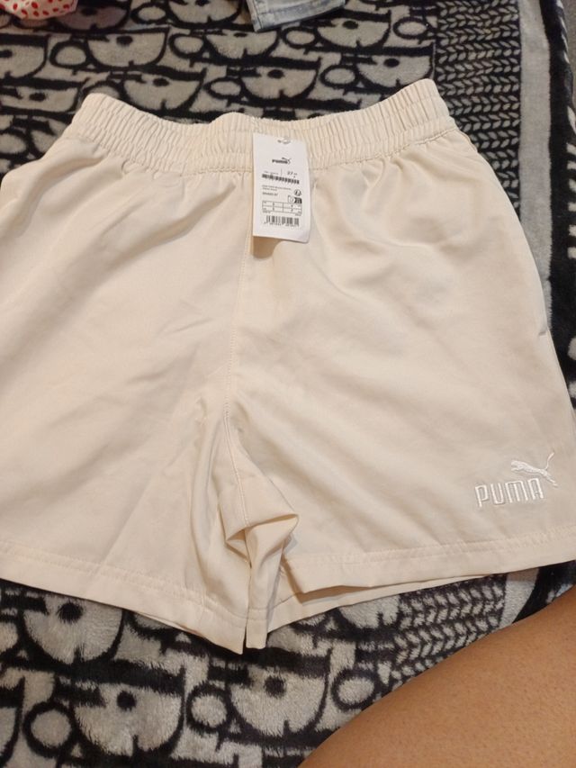 Pantalón corto Puma Talla S Beige